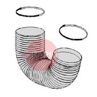 0000101941 Antistatic Hose L=1200mm /Ø 161mm, Including 2 Hose Clamps