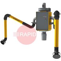0000121144 Plymovent WallPro 2.0 Fume Extractor w/ Double Arm 160/4-DM (435)