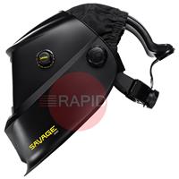 0700500400 ESAB Savage A40 Auto Darkening Air Fed Welding Helmet, Shades 9-13 - Black