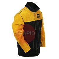 0700500493 ESAB Flame-Retardant / Leather Welding Jacket - Size Small