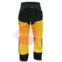 0700500564 ESAB Flame-Retardant / Leather Welding Trousers - Size Small