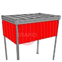 0804050060 Plymovent Welding Strip Orange Red; semi-transparent (25m Roll) EN1598