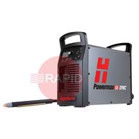 083362 Hypertherm Powermax 65 SYNC Plasma Cutter with 180° 7.6m Machine Torch, Remote & CPC Port, 400v CE