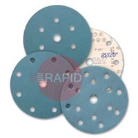 091223 SAITAC D-VEL 6S Hook & Loop No Hole Ceramic Velcro Disc 150mm Diameter, Grit 1200 (Box of 100)