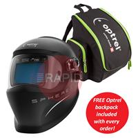 1006.580 Optrel Sphere X Quattro Auto Darkening Welding Helmet with FREE Optrel Backpack, Shade 5 - 13