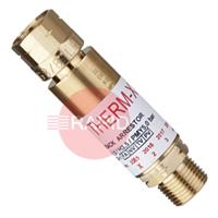 30080000 GasiQ Therm-X Acetylene Non-Resettable Flashback Arrestor. G3/8