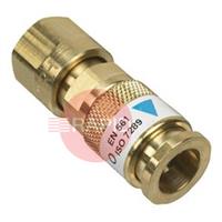 30100100 GasiQ Oxygen Female Quick Connector. G3/8