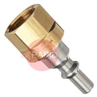 30100320 GasiQ Argon/Mix Male Quick Connector with Nut. G3/8