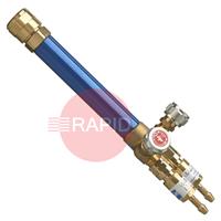 33067100 GasiQ S80 Oxy/Acetylene Complete Round Shank Kit, with Flame Arrestor & Connection Nuts