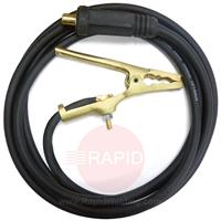 351035RD 10M Earth Return Cable Assembly. 35mm Sq Cable 35/50mm Termination. 300amp