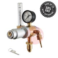37371090 GasiQ Optimator I Argon/Mix Lockable Gas Saver Bottom Entry Regulator. 34Lpm. G5/8
