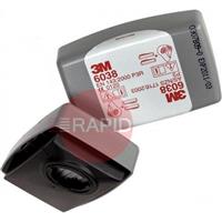 3M-6038 3M P3 Particulate Filters for 6000 Series (Case of 80 Filters)