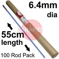 42-049-003 Arcair SLICE 6.4mm Diameter x 55cm Long, Flux Coated Electrodes (1/4