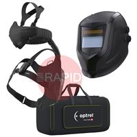4600.080 Optrel Neo P550 Welding Helmet & Swiss Air PAPR Air Fed Halfmask System, Ready To Weld Package