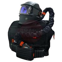 P0716 Kemppi Gamma GTH3 SFA Auto Darkening Welding Helmet & PFU 210E PAPR System, Shades 5, 8, 9 - 13