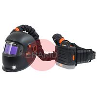 9873831 Kemppi Zeta Fresh Air W201X Auto Darkening Welding Helmet & PFU 210e PAPR System, Shades 8-12