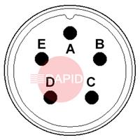 AMP05CP 5 Way Amphenol Cable Plug (14S-5)