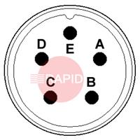 AMP05MCP 5 Way Amphenol Cable Plug (16S-8)