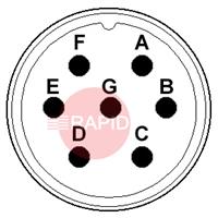 AMP07PP 7 Way Amphenol Panel Plug (16S-1)