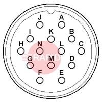 AMP14CS 14 Way Amphenol Cable Socket (20-27)