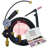 BSTKIT-TGL Lift Tig Starter Set for Bester 200-S, 215MP, 170-ND, 210-ND, Includes 17 Tig Torch, Consumable Kit, Regulator & Flowmeter