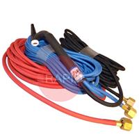 CK-CK2025SFFX CK20 Flex Head Water-Cooled 250 Amp TIG Torch with 8m Superflex Cables & 3/8