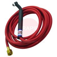 CK-CK2412RSFFX CK24 Flex Head Gas-Cooled 80 Amp TIG Torch With 1pc 4m Superflex Cable. 3/8 BSP