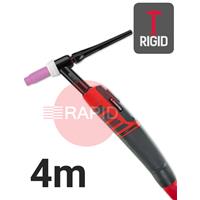 CK-EDS26R04 CK Diamond EDS 26RG Rigid Head Air Cooled Tig Torch, 4m