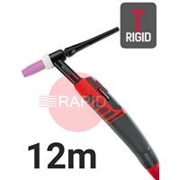 CK-EDS26R12 CK Diamond EDS 26RG Rigid Head Air Cooled Tig Torch, 12m