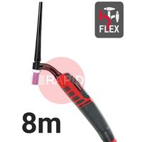 CK-EDS9F08 CK Diamond EDS 9FX Flex Head Air Cooled Tig Torch, 8m