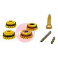 F000216 Kemppi 1.4 - 1.6mm MC/FC Knurled Duratorque Drive Roll Kit #1