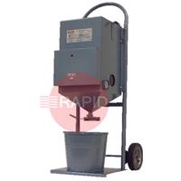 GOV-100-PFD Gullco Portable Flux Holding Oven 115 Volt, 100-400°F (38-205°C) Temperature, 400 Watts Complete with Thermostat, Thermometer & Shut-off Valve.  44Kg Capacity