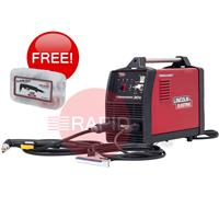 K12038-3 Lincoln Tomahawk 30K Plasma Cutter w/ Built in Compressor & 4m LC30 Hand Torch, 16mm Cut - 230v, 1ph