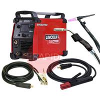 K14099-1MP Lincoln Speedtec 200C, 5 in 1 Multi-Process MIG / TIG & Arc Welder, with Arc Leads, MIG & TIG Torches, 230v, 1ph