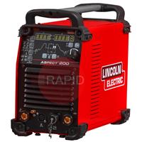 K14189-1 Lincoln Aspect 200 AC/DC TIG Welder Power Source - 115v / 230v, 1ph