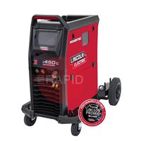 K14289-2 Lincoln Powertec i450C Advanced MIG Inverter Welder Air Cooled Package - 400v, 3ph