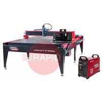 LINC-CUTS1530PKG Lincoln Linc-Cut S 1530W 5ft x 10ft CNC Plasma Cutting Table with FlexCut 125 CE Plasma Package