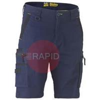 PUKSHC1330_BPCTR72 Shorts Flex & Move Stretch Utility Zip Cargo, Navy