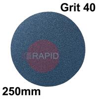 SXDZ00250001040 SAITEX-D Zirconium 250mm Sanding Disc 40 Grit