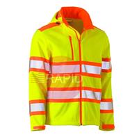 UKJ6222T_TT22 Double Hi-Vis Softshell Jacket, 310gsm