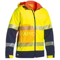 UKJ6934T_TT04 Softshell Ripstop Two Tone Hi-Vis Jacket