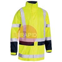 UKJ6966T_TT04 Jacket Rain Shell, Hi-Vis, Long Sleeve, Taped 300D