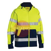 UKK6819T_TT05 Hoodie Hi-Vis Fleece, Long Sleeve, 300gsm