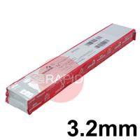 W000287409 Oerlikon Spezial Low Hydrogen Electrodes 3.2mm Diameter x 350mm Long. 1.8kg Vacpac (55 Rods). E7016-H8