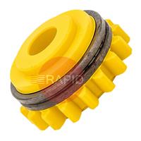 W001051 Kemppi Drive Roll. 1.6mm V Groove. Yellow