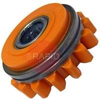 W001070 Kemppi Press Feed Roll. 1.2mm U Groove For Aluminium. Orange