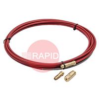 W021071 Kemppi Steel 8m Wire Liner, for 1.0-1.2mm Ferrous Steel. OD 5.6 - ID 1.8