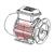 0000100589  Motor 0.37kW; 230-400V /3ph /50Hz