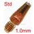 42,0001,6466,10  Fronius - Contact tip 1.0mm / M8 x 1.5 / 10mm x 32mm (Pack Of 10)