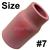 CK-2A7GS  Cup Alumina, Size #7, 11mm Bore x 32.6mm Long, 2 Series Gas Saver